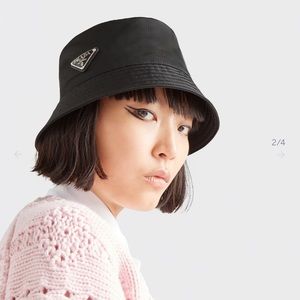 Prada Black Bucket Hat
